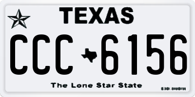 TX license plate CCC6156
