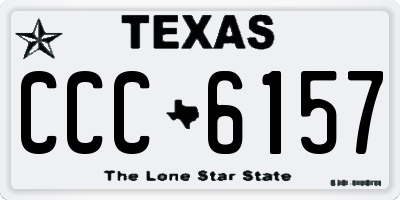 TX license plate CCC6157