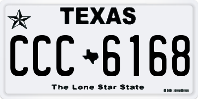 TX license plate CCC6168