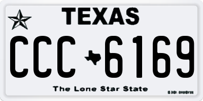 TX license plate CCC6169
