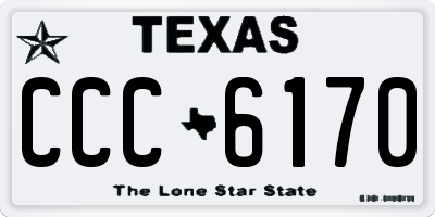 TX license plate CCC6170