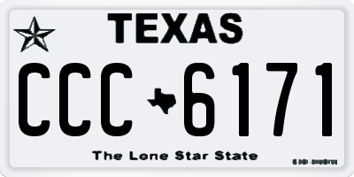 TX license plate CCC6171