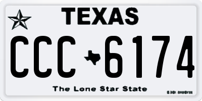 TX license plate CCC6174