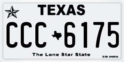 TX license plate CCC6175
