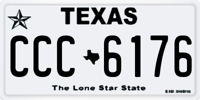 TX license plate CCC6176