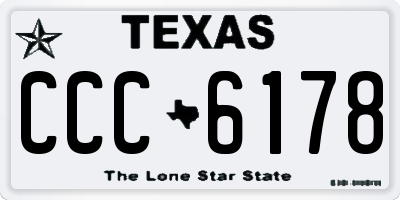 TX license plate CCC6178