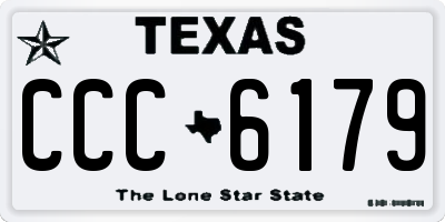 TX license plate CCC6179
