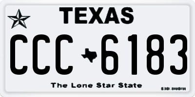 TX license plate CCC6183