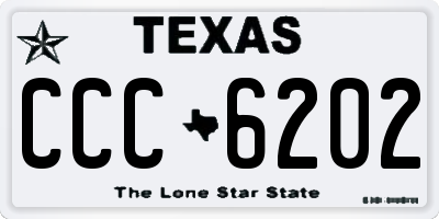 TX license plate CCC6202
