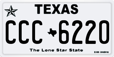 TX license plate CCC6220