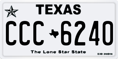 TX license plate CCC6240