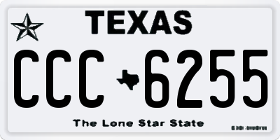 TX license plate CCC6255