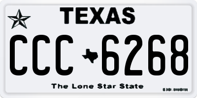 TX license plate CCC6268