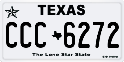 TX license plate CCC6272