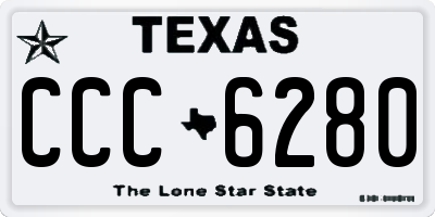 TX license plate CCC6280