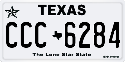 TX license plate CCC6284