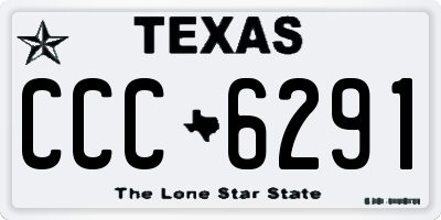 TX license plate CCC6291