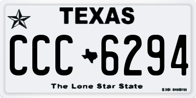 TX license plate CCC6294