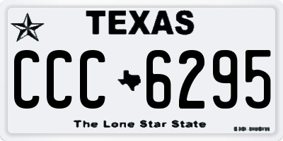 TX license plate CCC6295
