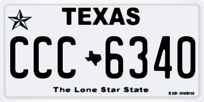 TX license plate CCC6340