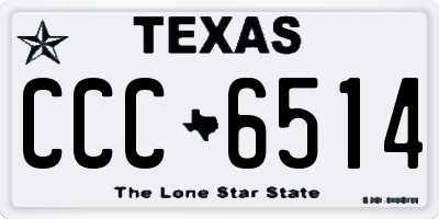 TX license plate CCC6514