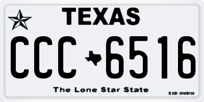 TX license plate CCC6516