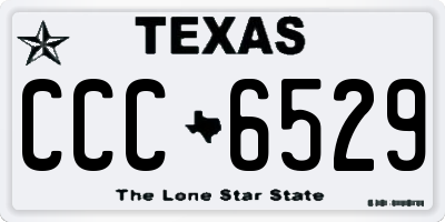TX license plate CCC6529