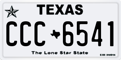 TX license plate CCC6541