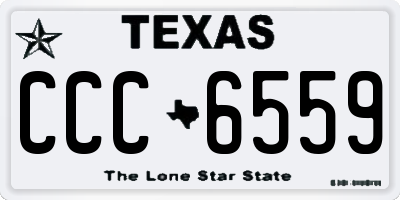 TX license plate CCC6559