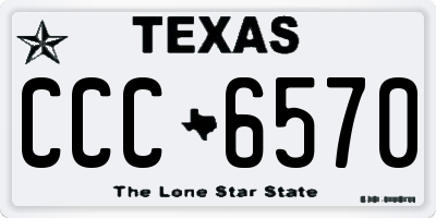 TX license plate CCC6570