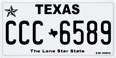 TX license plate CCC6589