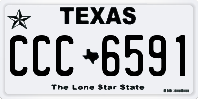 TX license plate CCC6591