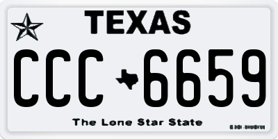 TX license plate CCC6659