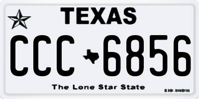 TX license plate CCC6856