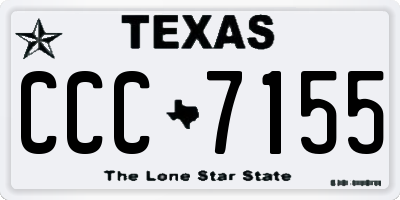TX license plate CCC7155