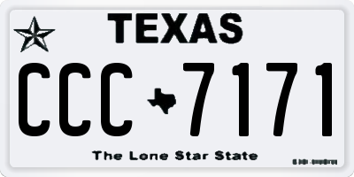 TX license plate CCC7171