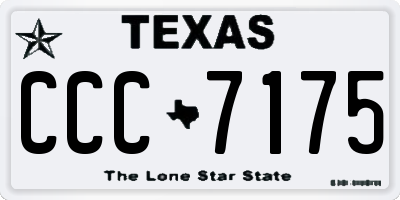 TX license plate CCC7175