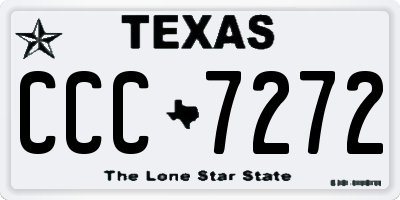 TX license plate CCC7272