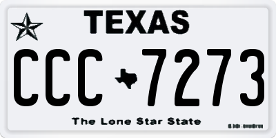 TX license plate CCC7273