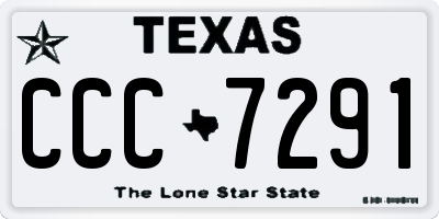 TX license plate CCC7291
