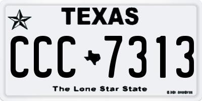 TX license plate CCC7313