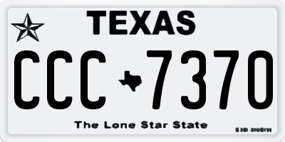 TX license plate CCC7370