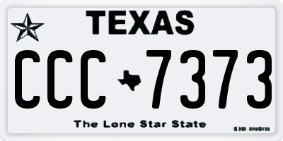 TX license plate CCC7373