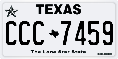 TX license plate CCC7459