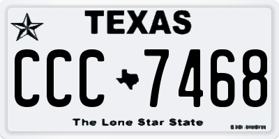 TX license plate CCC7468