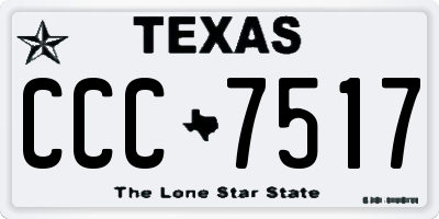 TX license plate CCC7517