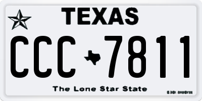 TX license plate CCC7811
