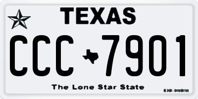 TX license plate CCC7901