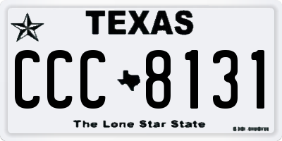 TX license plate CCC8131