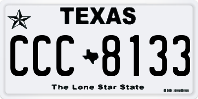 TX license plate CCC8133